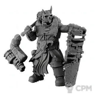 Описание картинки Хаоситский огрин / Ogrin Heretic от 3D Print Workshop по цене 544руб | Свободный Рынок Миниатюр - СРМ