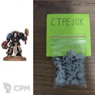 Описание картинки Chaplain in Terminator Armor (Литье) от Барахолка CTPEJIKA по цене 750руб | Свободный Рынок Миниатюр - СРМ