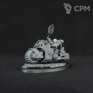 Описание картинки Black Templars Primaris Chaplain on Bike от Sanctureon по цене 4 500руб | Свободный Рынок Миниатюр - СРМ