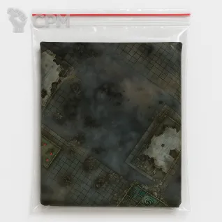 Описание картинки 44"x60" NEOPRENE BATTLE MAT: SCORCHTOWN от BATTLEHAT по цене 5 890руб | Свободный Рынок Миниатюр - СРМ