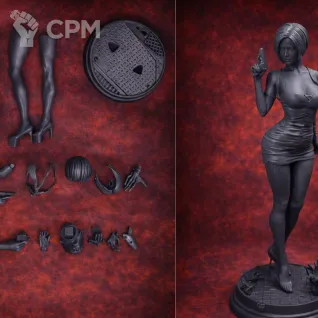 Описание картинки Фигурка Ада Вонг Ada Wong Resident Evil (16 см) от 3DSprint по цене 999руб | Свободный Рынок Миниатюр - СРМ