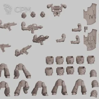 Описание картинки ХСМ Железных Воинов(цена за 1 модель) от 3D Wargaming по цене 225руб | Свободный Рынок Миниатюр - СРМ