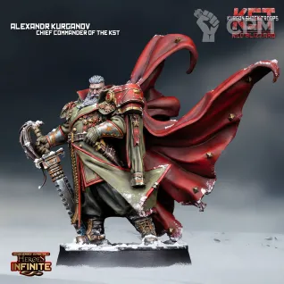 Описание картинки Alexandr Kurganov Chief Commander of the KST от PocketSized Prints по цене 350руб | Свободный Рынок Миниатюр - СРМ
