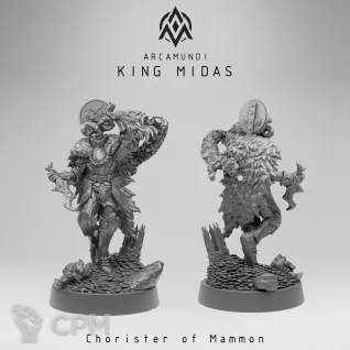 Описание картинки King Midas - Chorister of Mammon от Manufactorum76 по цене 225руб | Свободный Рынок Миниатюр - СРМ