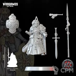 Описание картинки Chewa Holy Templar от PocketSized Prints по цене 225руб | Свободный Рынок Миниатюр - СРМ
