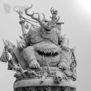 Описание картинки Ku'gath Plaguefather от Naggaroth Night по цене 7 000руб | Свободный Рынок Миниатюр - СРМ