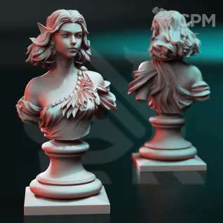 Описание картинки Бюст. Цеседра. Ангел от Gabrigame_Print по цене 1 450руб | Свободный Рынок Миниатюр - СРМ