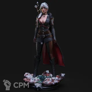 Описание картинки Цири Ведьмак 4 Witcher 4 от Кира по цене 12 000руб | Свободный Рынок Миниатюр - СРМ
