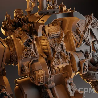 Описание картинки Black Templars Primaris Redemptor Dreadnought от 3Д печать миниатюр по цене 1 873руб | Свободный Рынок Миниатюр - СРМ