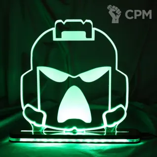 Описание картинки Декоративный светильник SpaceMarine от Строго по-Имперски по цене 3 900руб | Свободный Рынок Миниатюр - СРМ