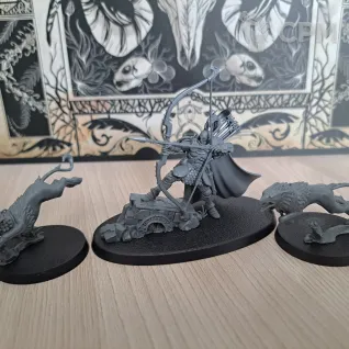 Описание картинки Knight-Judicator with Gryph-hounds от Argus117 по цене 3 200руб | Свободный Рынок Миниатюр - СРМ