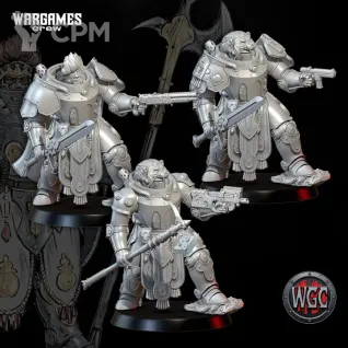 Описание картинки Chewa Lieutenant in Heavy Lionheart Armor от PocketSized Prints по цене 625руб | Свободный Рынок Миниатюр - СРМ