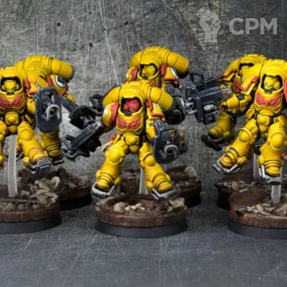 Описание картинки Primaris Inceptors (6) - Imperial fists army от Brushsinger по цене 17 640руб | Свободный Рынок Миниатюр - СРМ