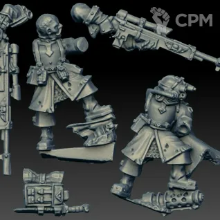 Описание картинки Vostroyans Snipers (Scan) от AxeL's Forge по цене 225руб | Свободный Рынок Миниатюр - СРМ