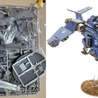 Описание картинки Stormraven Gunship, ориг на литниках от Утка по цене 8 200руб | Свободный Рынок Миниатюр - СРМ