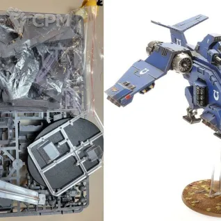 Описание картинки Stormraven Gunship, ориг на литниках от Утка по цене 9 000руб | Свободный Рынок Миниатюр - СРМ