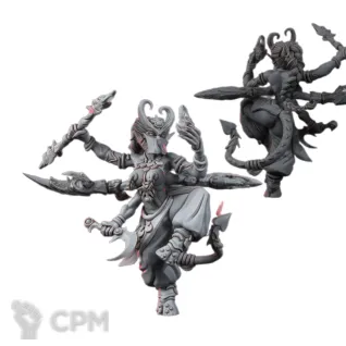 Описание картинки Chaos Daemons – The Masque of Slaanesh от 3Д печать миниатюр по цене 357руб | Свободный Рынок Миниатюр - СРМ