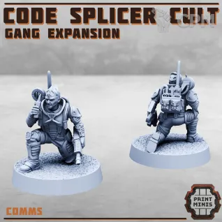 Описание картинки Code Splicer Cult Gang Expansion от PocketSized Prints по цене 1 500руб | Свободный Рынок Миниатюр - СРМ