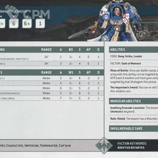 Описание картинки Captain in terminator armour 10ed от uNick по цене 290руб | Свободный Рынок Миниатюр - СРМ