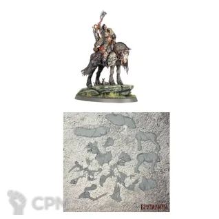 Описание картинки Darkoath Chieftain on Warsteed от Бруталити по цене 950руб | Свободный Рынок Миниатюр - СРМ