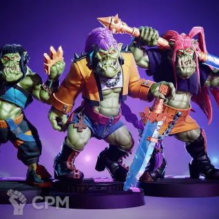 Описание картинки ORC-Pop Huntaz от Manufactorum76 по цене 900руб | Свободный Рынок Миниатюр - СРМ