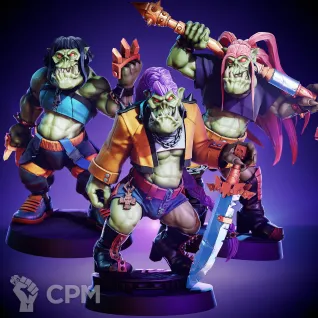 Описание картинки ORC-Pop Huntaz от Manufactorum76 по цене 900руб | Свободный Рынок Миниатюр - СРМ