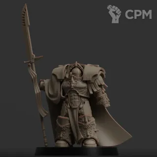 Описание картинки Legion Champion In Terminator Armour от MrMetalHorror по цене 450руб | Свободный Рынок Миниатюр - СРМ