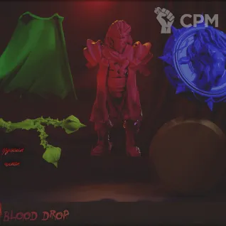 Описание картинки Паладин Ганс от BLOOD DROP Studio по цене 250руб | Свободный Рынок Миниатюр - СРМ
