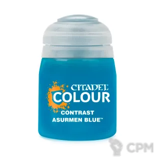 Описание картинки Краска CITADEL - Contrast - Asurmen Blue от Sladkov по цене 850руб | Свободный Рынок Миниатюр - СРМ
