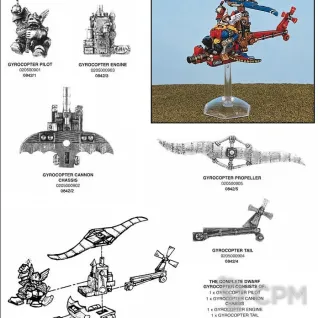 Описание картинки Гирокоптер Гномов / Dwarf Gyrocopter от Red Ember по цене 6 000руб | Свободный Рынок Миниатюр - СРМ