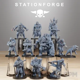 Описание картинки +Corrupted Guard Nomads + Культисты от WastelandMiniatures по цене 880руб | Свободный Рынок Миниатюр - СРМ
