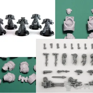 Описание картинки Cataphractii  Terminators + Weapon Set от Plants vs Zombies по цене 1 330руб | Свободный Рынок Миниатюр - СРМ