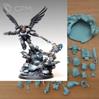 Описание картинки Corvus Corax, Primarch Of The Raven Guard от Plants vs Zombies по цене 1 870руб | Свободный Рынок Миниатюр - СРМ