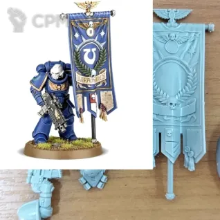 Описание картинки Primaris Space Marine Ancient от Plants vs Zombies по цене 650руб | Свободный Рынок Миниатюр - СРМ
