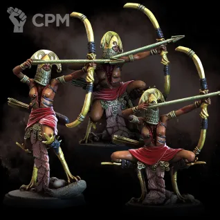 Описание картинки Exalted Archers от Naggaroth Night по цене 250руб | Свободный Рынок Миниатюр - СРМ