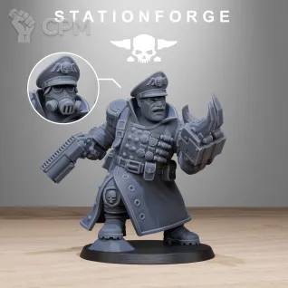 Описание картинки FreeGuard Mutant Officer от Manufactorum76 по цене 450руб | Свободный Рынок Миниатюр - СРМ