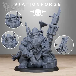 Описание картинки Orkaz Santa от Manufactorum76 по цене 850руб | Свободный Рынок Миниатюр - СРМ