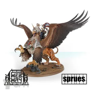 Описание картинки Battlemage on Griffon (2 литника) от WebWay по цене 3 355руб | Свободный Рынок Миниатюр - СРМ