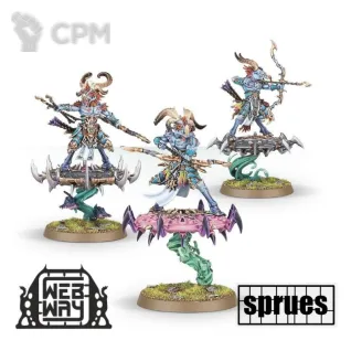 Описание картинки Tzaangor Skyfires / Tzaangor Enlightened (2 литник) от WebWay по цене 1 960руб | Свободный Рынок Миниатюр - СРМ