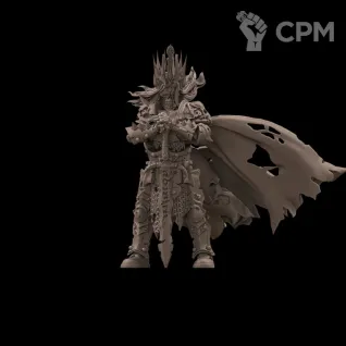 Описание картинки Skeleton Lord / Wight King от Barduck Miniatures по цене 285руб | Свободный Рынок Миниатюр - СРМ