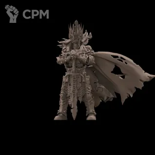 Описание картинки Skeleton Lord / Wight King от Barduck Miniatures по цене 285руб | Свободный Рынок Миниатюр - СРМ