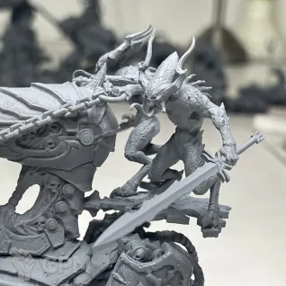 Описание картинки Skull Cannon of Khorne от 3Д-Печка по цене 1 900руб | Свободный Рынок Миниатюр - СРМ