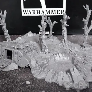 Описание картинки Battlscape Crushed Rhino от Fle94 Miniatures по цене 4 900руб | Свободный Рынок Миниатюр - СРМ