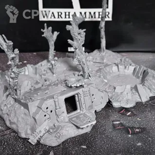 Описание картинки Battlscape Crushed Rhino от Fle94 Miniatures по цене 4 900руб | Свободный Рынок Миниатюр - СРМ