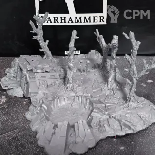 Описание картинки Battlscape Crushed Rhino от Fle94 Miniatures по цене 4 900руб | Свободный Рынок Миниатюр - СРМ