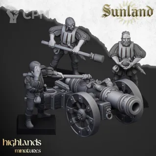 Описание картинки Empire Cannon with Crew от Barduck Miniatures по цене 688руб | Свободный Рынок Миниатюр - СРМ