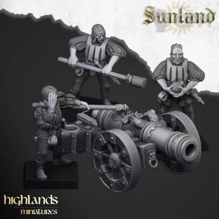 Описание картинки Empire Cannon with Crew от Barduck Miniatures по цене 688руб | Свободный Рынок Миниатюр - СРМ
