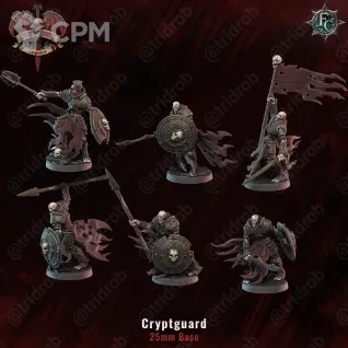 Описание картинки 6 Grave Guard / Barrow Guard /Deathrattle Skeletons / Skeleton Warriors /Skeletons for D&a от MrMetalHorror по цене 600руб | Свободный Рынок Миниатюр - СРМ
