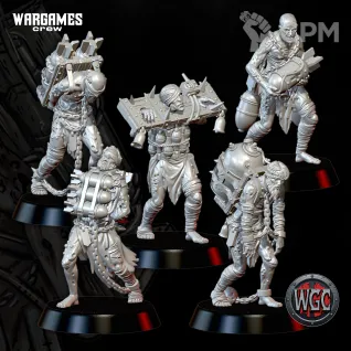 Описание картинки Chained Supplicants with Final Reliquary от Manufactorum76 по цене 900руб | Свободный Рынок Миниатюр - СРМ