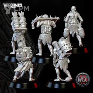 Описание картинки Chained Supplicants with Final Reliquary от Manufactorum76 по цене 900руб | Свободный Рынок Миниатюр - СРМ